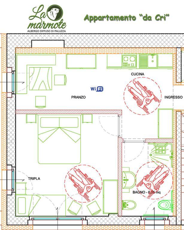 La Marmote Albergo Diffuso Di Paluzza Testeons Εξωτερικό φωτογραφία