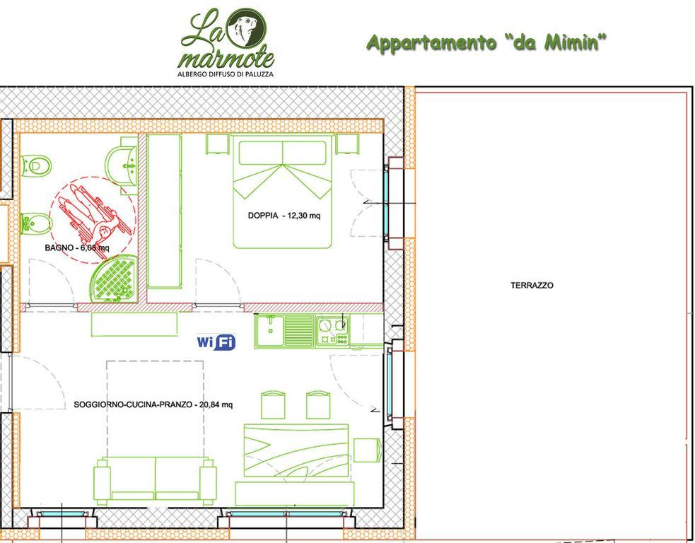 La Marmote Albergo Diffuso Di Paluzza Testeons Εξωτερικό φωτογραφία